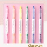  [GIAO HÀNG 7-25 NGÀY] Combo 50 Bộ 6 màu Bút màu highlighter pastel, hỗ trợ học tập làm việc hiệu quả cho học sinh sinh viên nhân viên văn phòng PK1718 
