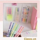  [GIAO HÀNG 7-25 NGÀY] Combo 50 Bộ 6 màu Bút màu highlighter pastel, hỗ trợ học tập làm việc hiệu quả cho học sinh sinh viên nhân viên văn phòng PK1718 