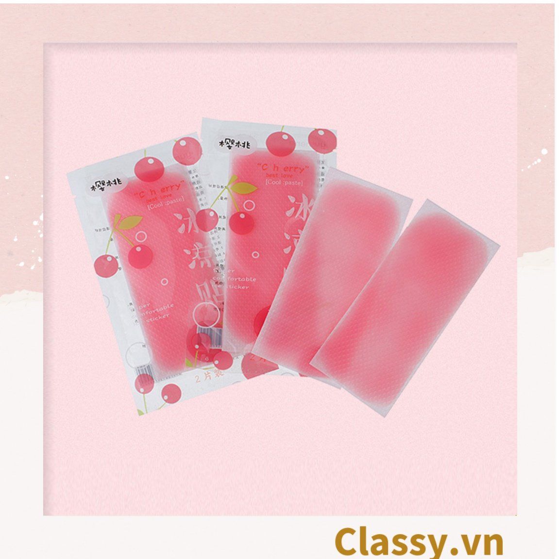  [GIAO HÀNG 7-25 NGÀY] COMBO 500 Miếng Dán Giảm Nhiệt Làm mát Cơ Thể Cho Mùa hè Miếng dán giảm nóng (1 miếng) Classy PK1722 