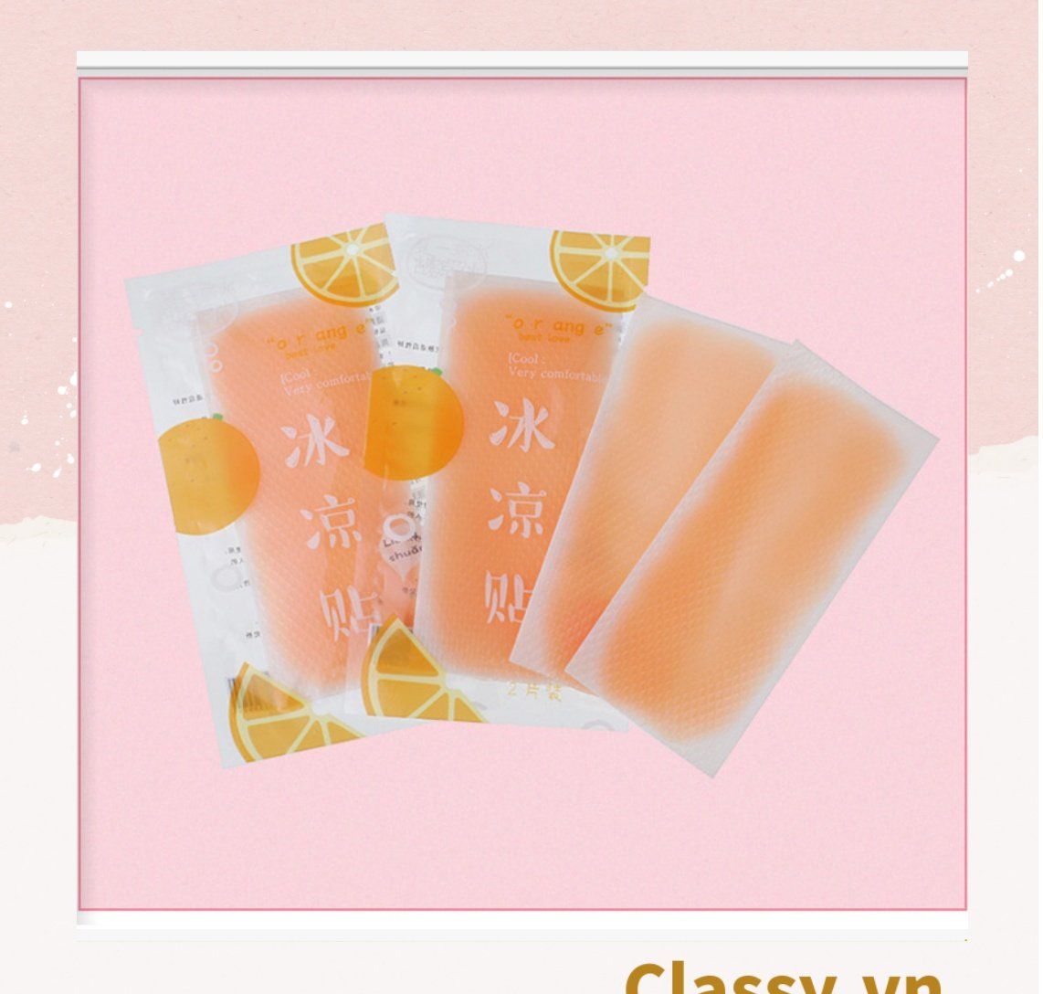  [GIAO HÀNG 7-25 NGÀY] COMBO 500 Miếng Dán Giảm Nhiệt Làm mát Cơ Thể Cho Mùa hè Miếng dán giảm nóng (1 miếng) Classy PK1722 