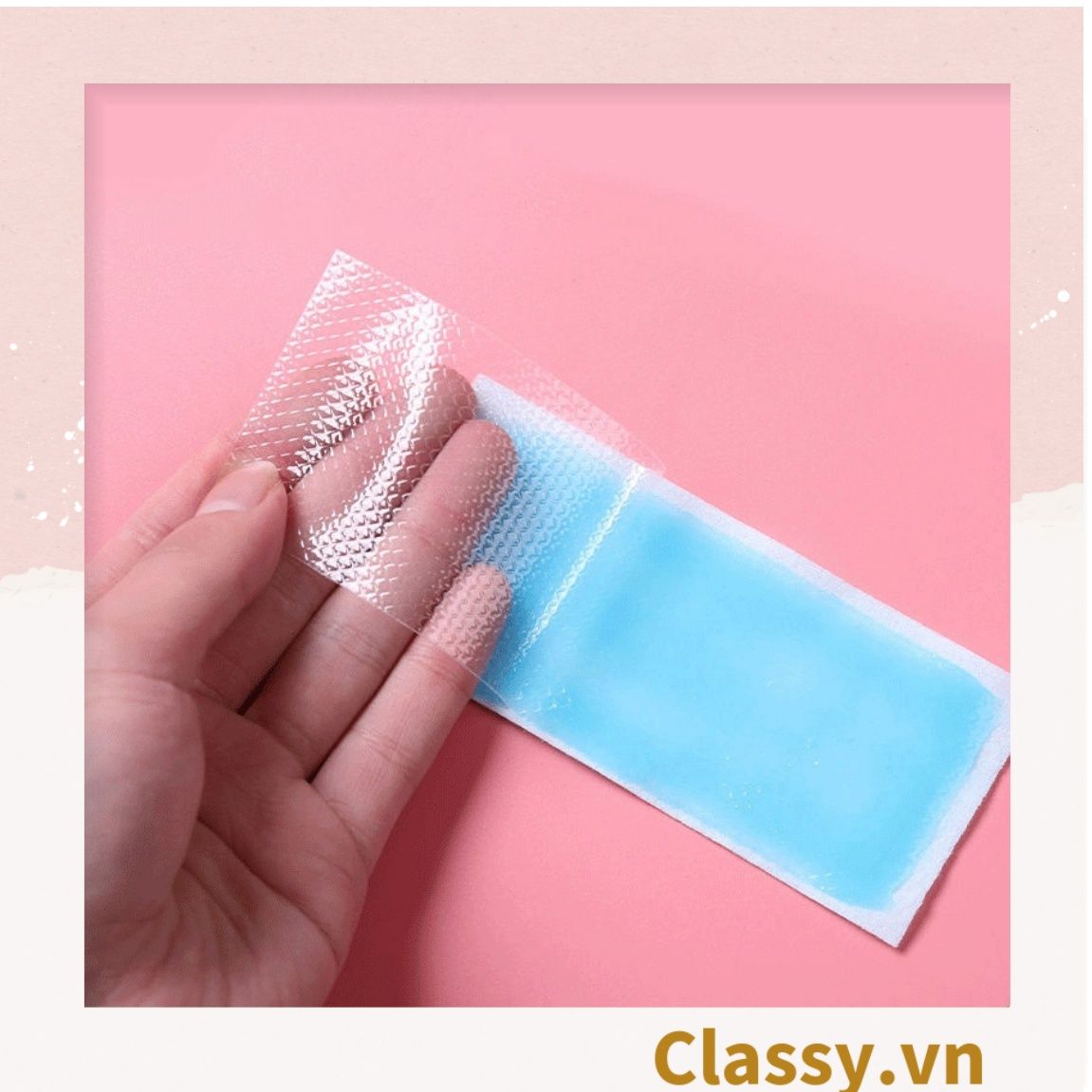  [GIAO HÀNG 7-25 NGÀY] COMBO 500 Miếng Dán Giảm Nhiệt Làm mát Cơ Thể Cho Mùa hè Miếng dán giảm nóng (1 miếng) Classy PK1722 