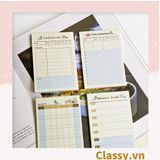  60 miếng Classy Planner và Checklist phiên bản layout tuần, tháng chia khung cho học sinh, nhân viên văn phòng PK1723 