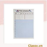  60 miếng Classy Planner và Checklist phiên bản layout tuần, tháng chia khung cho học sinh, nhân viên văn phòng PK1723 