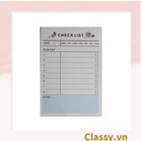  60 miếng Classy Planner và Checklist phiên bản layout tuần, tháng chia khung cho học sinh, nhân viên văn phòng PK1723 