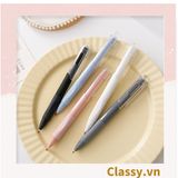  [GIAO HÀNG 7-25 NGÀY] Classy Bút bi mực đen trơn màu cơ bản có miếng đệm tay giảm đau tay khi sử dụng lâu PK1728 