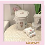  [GIAO HÀNG 7-25 NGÀY] (THÙNG TRƠN) Thùng rác mini, hộp đựng nhỏ hình chiếc xô để bàn học bàn làm việc có nắp đậy tiện lợi PK1732 