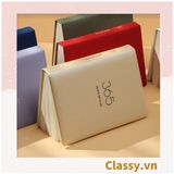  Sổ bìa da - Classy Notebook ghi chép A5 lập kế hoạch theo tuần, tháng năm ghi chữ 365 MAKE MY DAY - 128 trang bìa tối giản- PK1749 