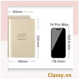  Sổ bìa da - Classy Notebook ghi chép A5 lập kế hoạch theo tuần, tháng năm ghi chữ 365 MAKE MY DAY - 128 trang bìa tối giản- PK1749 