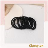  [GIAO HÀNG 7-25 NGÀY] Combo 500 dây cột tóc cao cấp siêu bền Classy, phong cách tối giản màu sắc tông đen và tông be PK1755 