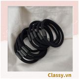 [GIAO HÀNG 7-25 NGÀY] Combo 500 dây cột tóc cao cấp siêu bền Classy, phong cách tối giản màu sắc tông đen và tông be PK1755 