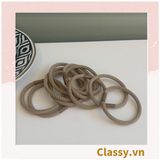 [GIAO HÀNG 7-25 NGÀY] Combo 500 dây cột tóc cao cấp siêu bền Classy, phong cách tối giản màu sắc tông đen và tông be PK1755 