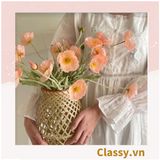  Classy Hoa Giả - Hoa anh túc  bằng Lụa cao cấp hoa lớn 60cm,  trang trí nhà cửa, nội thất,cửa tiệm làm đạo cụ chụp hình, trang trí nhà cửa PK1758 