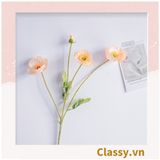  Classy Hoa Giả - Hoa anh túc  bằng Lụa cao cấp hoa lớn 60cm,  trang trí nhà cửa, nội thất,cửa tiệm làm đạo cụ chụp hình, trang trí nhà cửa PK1758 