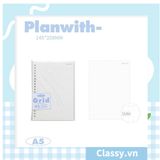  Sổ lò xo bìa nhựa thông minh Planwith Savvy có thể thay thế lõi PK1779 dùng để lên kế hoạch, lên lịch, to-do-list 
