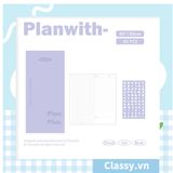  Sổ tay bìa nhựa thông minh Planwith Savvy kèm sticker PK1780 dùng để lên kế hoạch, lên lịch, to-do-list, take notes 