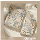  Sổ lò xo Vintage Xinh Xắn kích thước A6 90trang, Bìa bọc Vải họa tiết Hoa nhí PK1781 dùng để lên kế hoạch, lên lịch, to-do-list, take notes, có thể thay lõi 