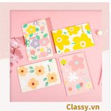  Sổ tay bìa mềm đóng gáy họa tiết hoa vintage kích thước A5 hoặc B5, 64 trang PK1790 Classy Floral 