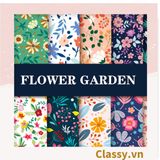  Sổ tay bìa cứng họa tiết hoa vintage kích thước A5 hoặc A7, 192 trang PK1792 Classy Floral 