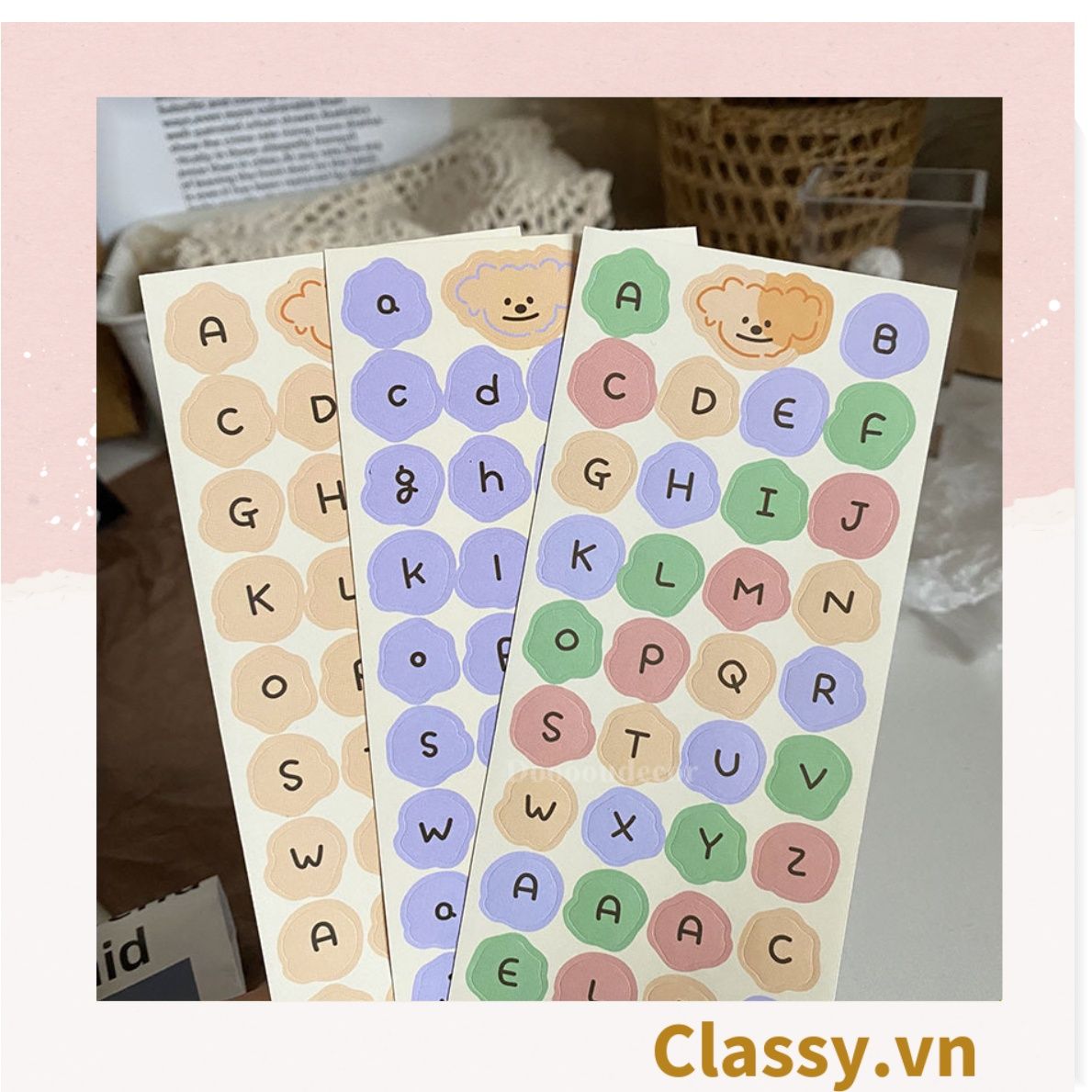  Miếng Nhãn dán hộp sticker 16 X 6 CM giấy C bóng in chữ dùng để trang trí, niêm phong PK1795 