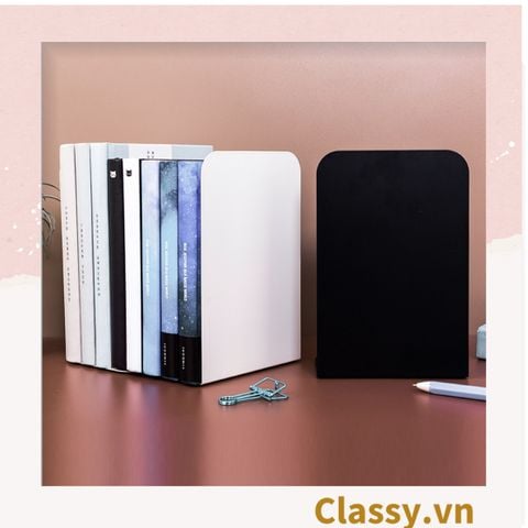  [GIAO HÀNG 7-25 NGÀY] COMBO 50 kệ Chặn sách kim loại, giá sách chữ L, chặn sách decor làm từ tấm thép dày đặc PK1802 