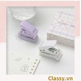  [GIAO HÀNG 7-25 NGÀY] Bấm lỗ giấy Classy đục lỗ giấy đơn độ dày 12 tờ giấy A4 (mm) phụ kiện sổ planner, bullet journal PK1805 