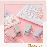  [GIAO HÀNG 7-25 NGÀY] Bấm lỗ giấy Classy đục lỗ giấy đơn độ dày 12 tờ giấy A4 (mm) phụ kiện sổ planner, bullet journal PK1805 