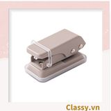  [GIAO HÀNG 7-25 NGÀY] Bấm lỗ giấy Classy đục lỗ giấy đơn độ dày 12 tờ giấy A4 (mm) phụ kiện sổ planner, bullet journal PK1805 