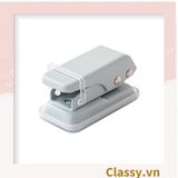  [GIAO HÀNG 7-25 NGÀY] Bấm lỗ giấy Classy đục lỗ giấy đơn độ dày 12 tờ giấy A4 (mm) phụ kiện sổ planner, bullet journal PK1805 