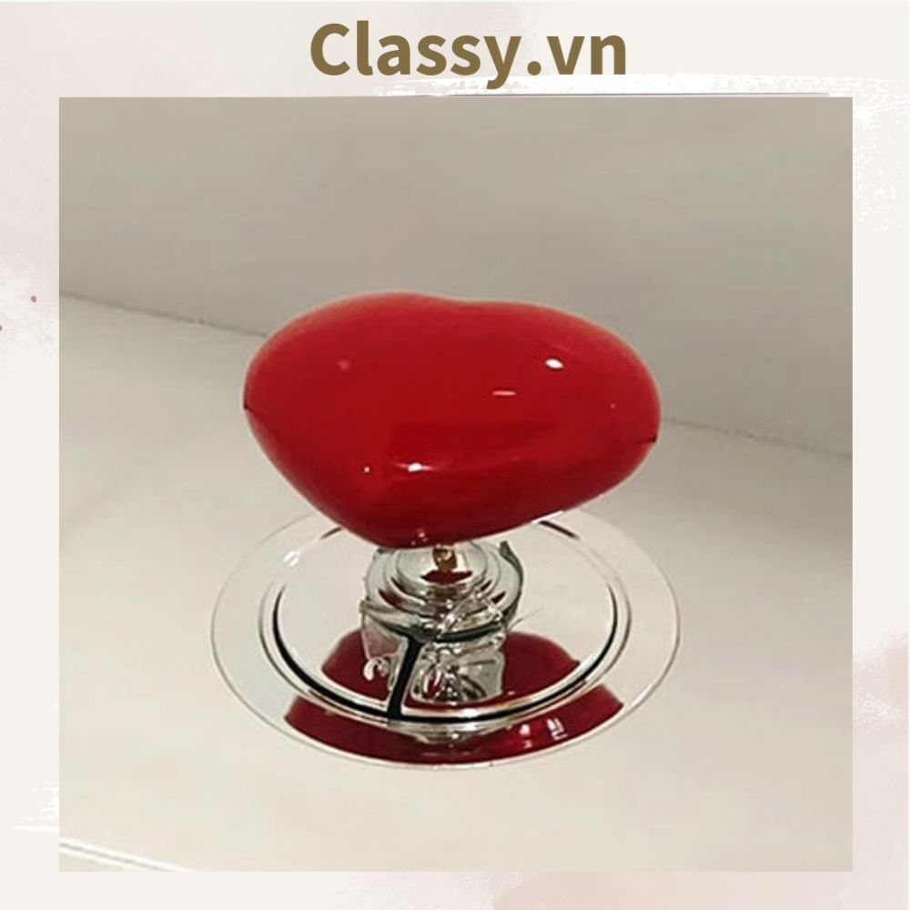  [GIAO HÀNG 7-25 NGÀY]  Combo 2 Nút bấm bồn cầu, tay nắm cửa, bồn rửa mặt hình tình yêu nút sáng tạo bồn cầu phòng tắm nút thời trang PK1841 