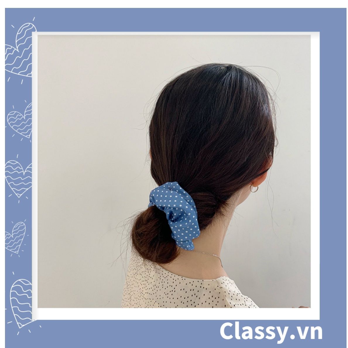  [GIAO HÀNG 7-25 NGÀY]  Dây Cột Tóc Thiết Kế Đơn Giản Phong Cách Hàn Quốc Cho Nữ 