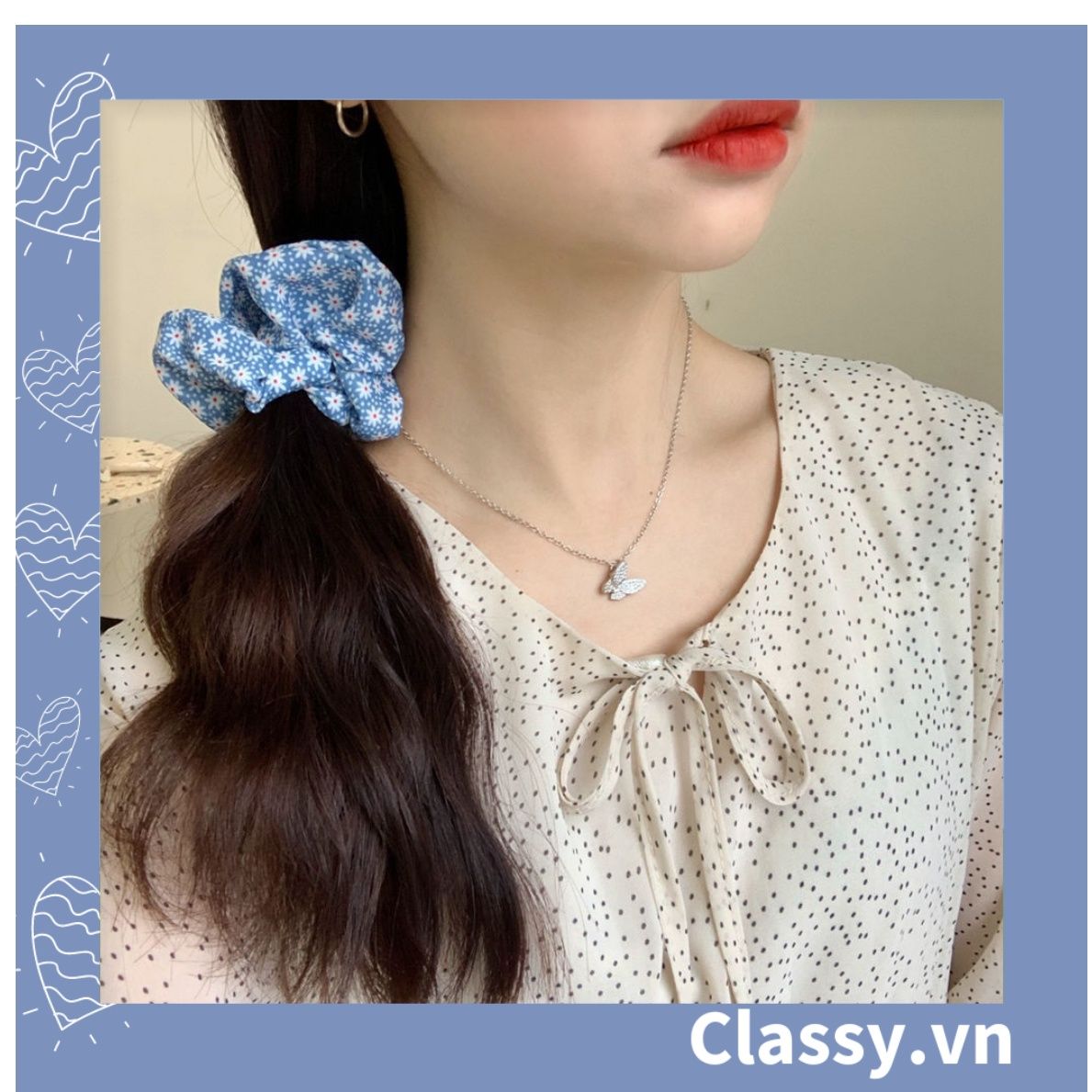  [GIAO HÀNG 7-25 NGÀY]  Dây Cột Tóc Thiết Kế Đơn Giản Phong Cách Hàn Quốc Cho Nữ 