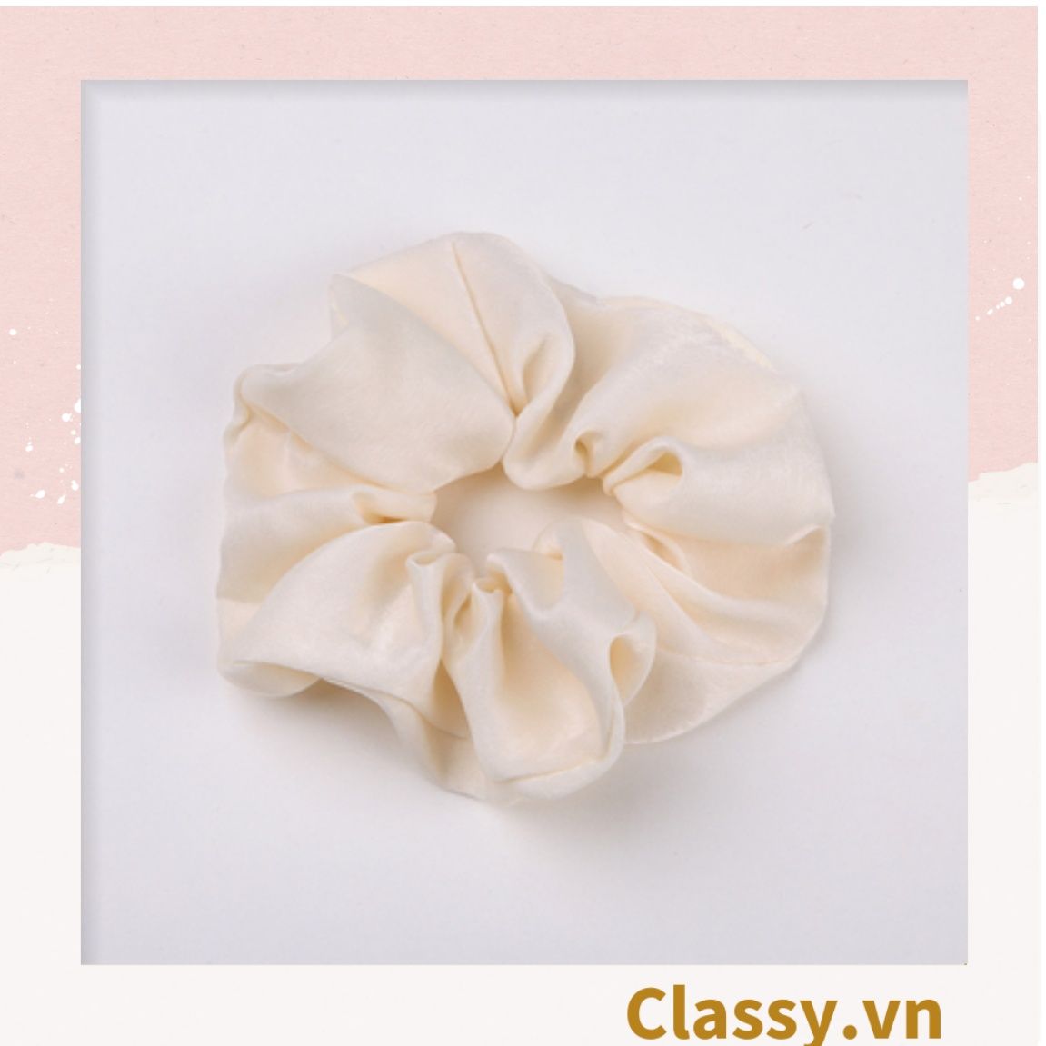  DÂY CỘT TÓC VẢI SCRUNCHIES SATIN MỜ HOT TREND PK213 