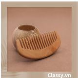  [GIAO HÀNG 7-25 NGÀY] COMBO 100  Lược Mini Gỗ đào tự nhiên (trơn) 