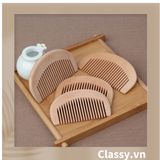  [GIAO HÀNG 7-25 NGÀY] COMBO 100  Lược Mini Gỗ đào tự nhiên (trơn) 