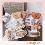  Classy Set kẹp tóc nhiều kiểu dễ thương phong cách hàn quốc PK316 