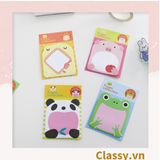  [GIAO HÀNG 7-25 NGÀY]  Giấy Note - Giấy Ghi Chú nhiều hình Hình Động Vật hình mặt cười Xinh Xắn PK475 