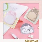  [GIAO HÀNG 7-25 NGÀY]  Giấy Note - Giấy Ghi Chú nhiều hình Hình Động Vật hình mặt cười Xinh Xắn PK475 