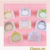  [GIAO HÀNG 7-25 NGÀY]  Giấy Note - Giấy Ghi Chú nhiều hình Hình Động Vật hình mặt cười Xinh Xắn PK475 