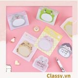  [GIAO HÀNG 7-25 NGÀY]  Giấy Note - Giấy Ghi Chú nhiều hình Hình Động Vật hình mặt cười Xinh Xắn PK475 