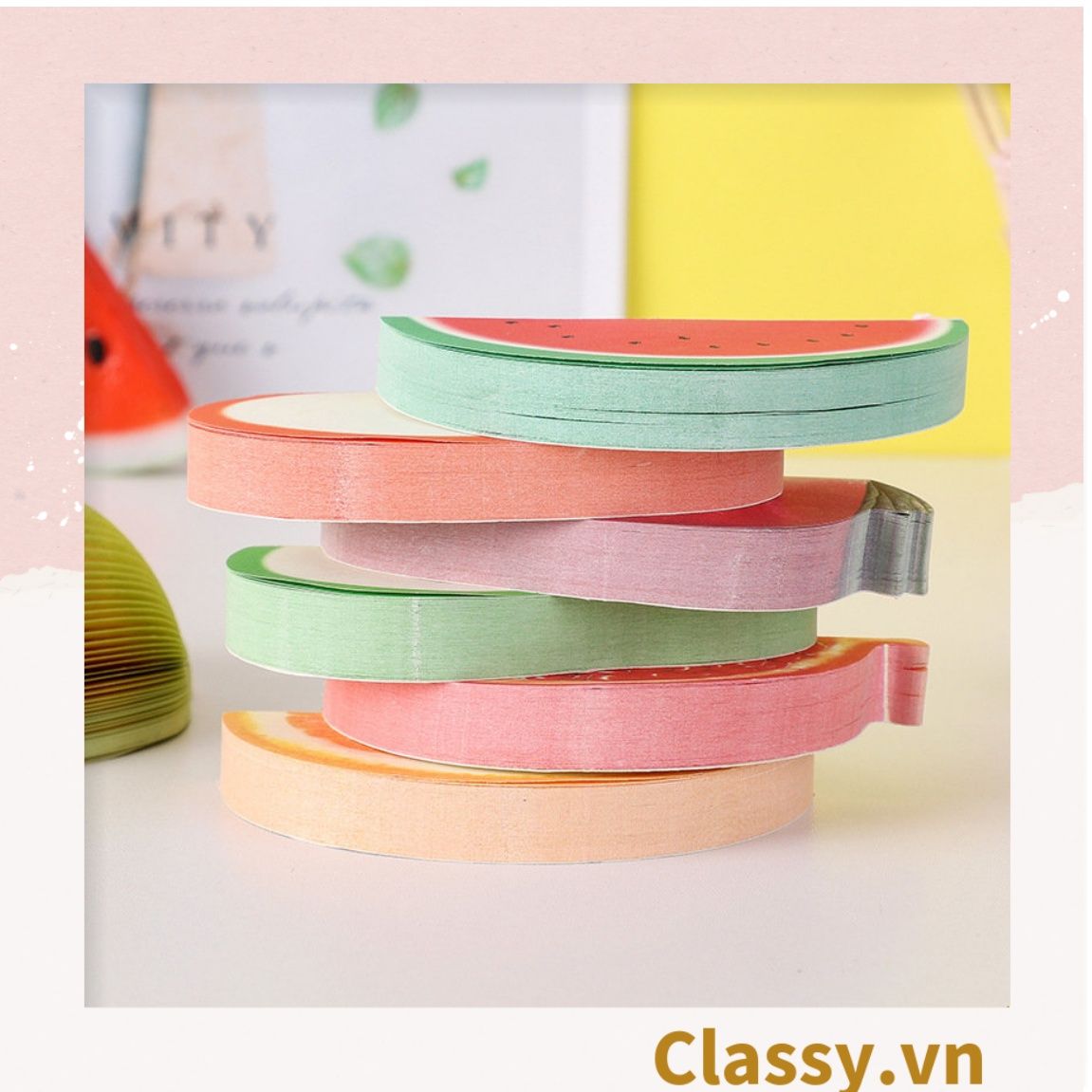  Giấy ghi chú Post-It hình quả táo sáng tạo, dễ thương PK476 