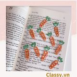  [GIAO HÀNG 7-21946 NGÀY]  Kẹp giấy hình rau củ cực dễ thương - phù hợp cho học sinh, sinh viên, nhân viên văn phòng - SIZE 10-30MM PK480 