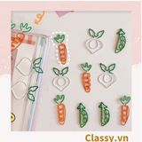  [GIAO HÀNG 7-21946 NGÀY]  Kẹp giấy hình rau củ cực dễ thương - phù hợp cho học sinh, sinh viên, nhân viên văn phòng - SIZE 10-30MM PK480 