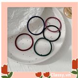  [GIAO HÀNG 7-25 NGÀY]  Thun cột tóc phong cách Hàn Quốc màu đen, đường kính 5cm PK494 