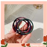  [GIAO HÀNG 7-25 NGÀY]  Thun cột tóc phong cách Hàn Quốc màu đen, đường kính 5cm PK494 