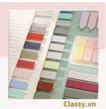  Tệp giấy note ghi nhớ Post-It, màu pastel dễ thương tiện dụng; kích thước 4,6 * 1,5cm 