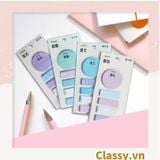  Tệp giấy note ghi nhớ Post-It, màu pastel dễ thương tiện dụng; kích thước 4,6 * 1,5cm 