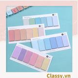  Tệp giấy note ghi nhớ Post-It, màu pastel dễ thương tiện dụng; kích thước 4,6 * 1,5cm 