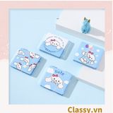  Gương trang điểm cầm tay mini 2 mặt bỏ túi kèm lược, Gương cầm tay mini Hàn Quốc siêu cute, Gương hoạt hình PK569 