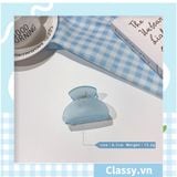  Kẹp càng cua kiểu mới; Họa tiết thạch jelly tông xanh thiên thanh thanh lịch nhiều kích thước PK576 