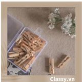  Combo 110 chiếc Kẹp gỗ Kẹp ảnh, kẹp quần áo, phơi đồ, kích thước 3.5 * 1.2CM PK606 